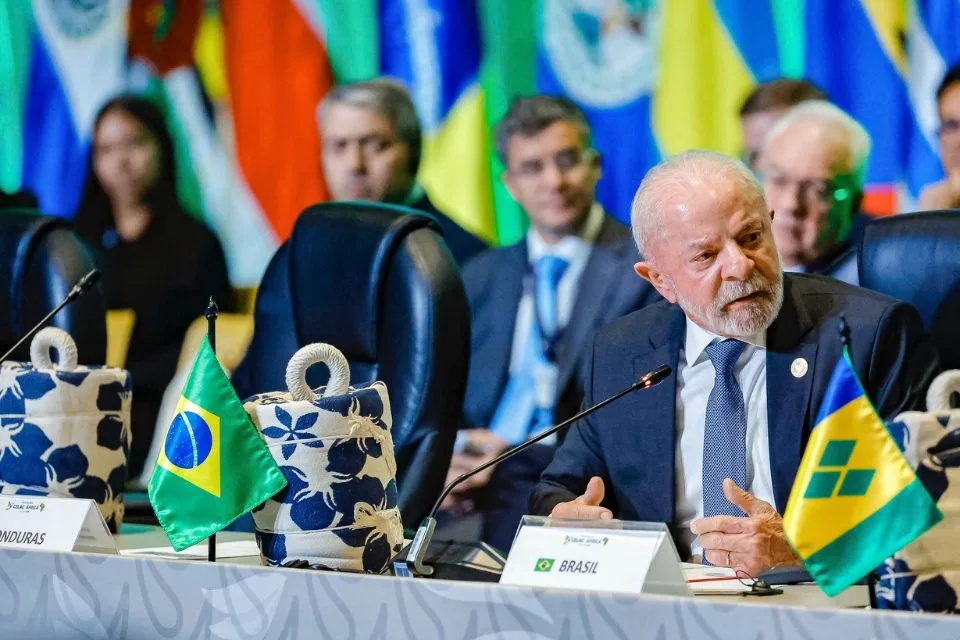 Presidente Lula durante discurso em março de 2026 sobre cooperação internacional e fronteiras brasileiras.