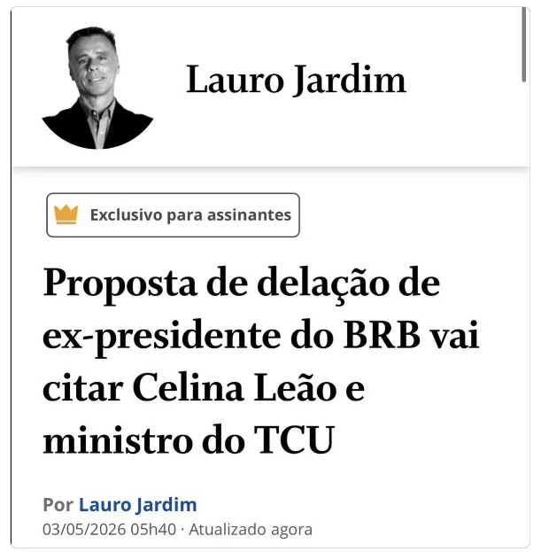 O GLOBO AFIRMA QUE DELAÇÃO DE EX PRESIDENTE VAI CHEGAR AO GOVERNO