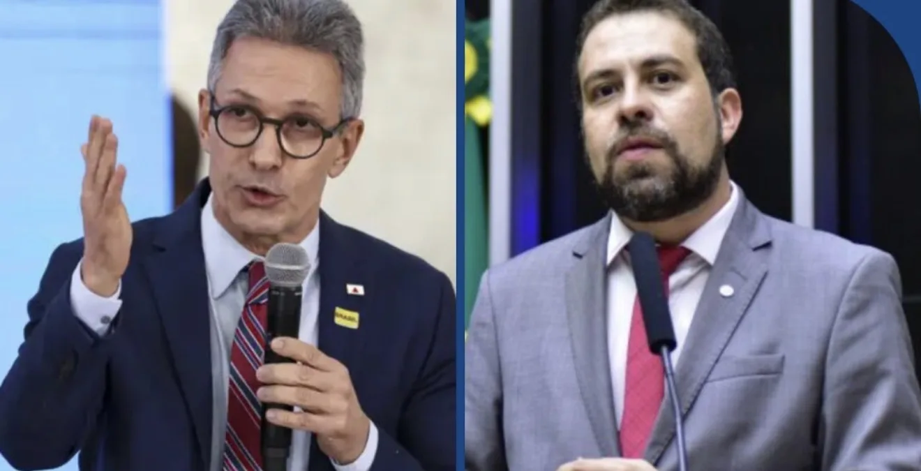 Governador Romeu Zema fala durante evento oficial em Minas Gerais para defender propostas econômicas.