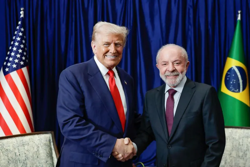 Presidente Lula durante agenda oficial em Brasília antes de viagem internacional para encontrar Trump