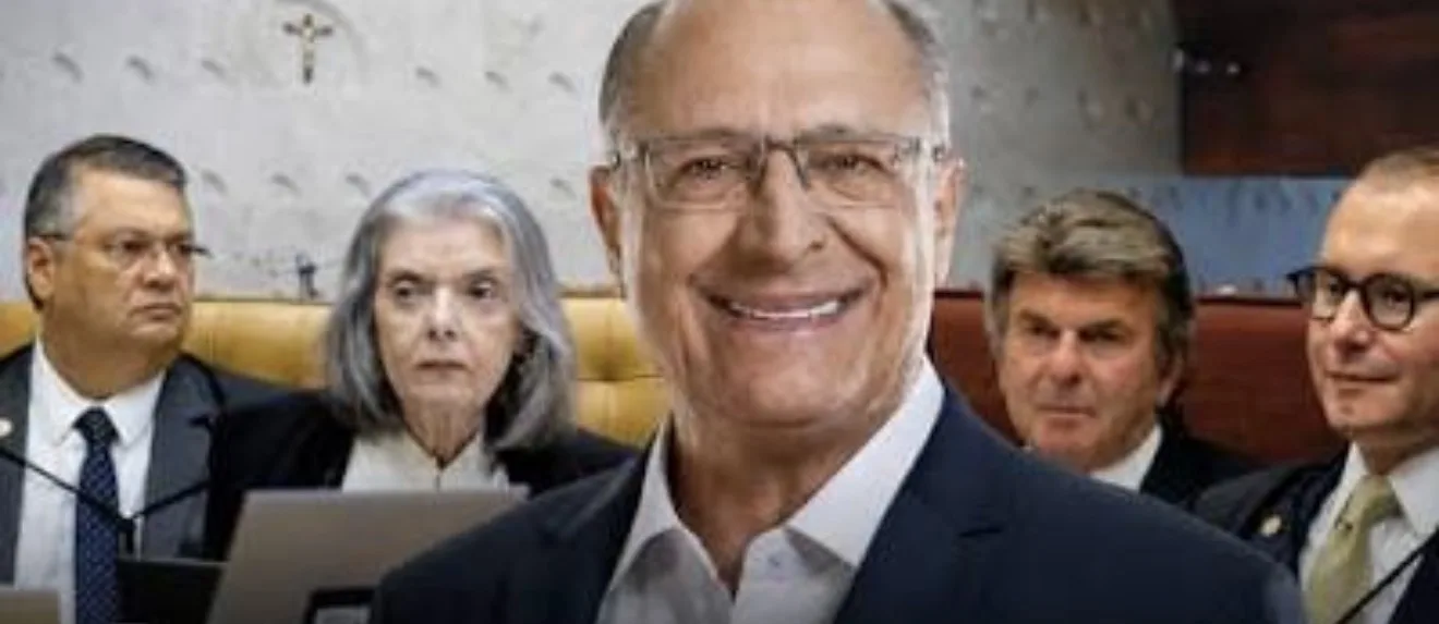 Geraldo Alckmin durante entrevista falando sobre mandatos no STF e reforma do Judiciário.