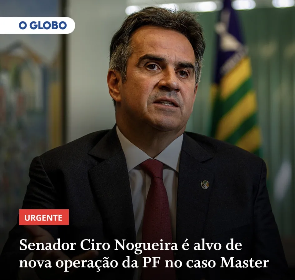 Senador Ciro Nogueira em pronunciamento oficial no Palácio do Planalto durante evento institucional.