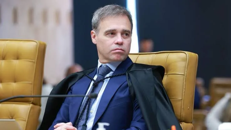 Ministro André Mendonça em sessão no plenário do Supremo Tribunal Federal (STF) sobre Banco Master.