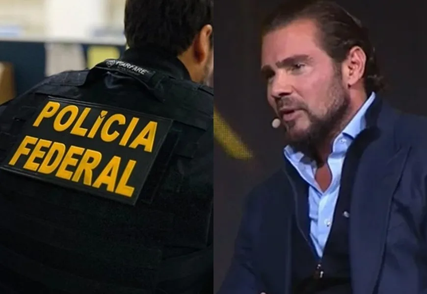 Viaturas da Polícia Federal estacionadas em frente à sede da instituição em Brasília.