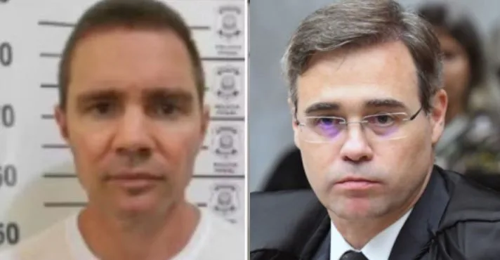 Ministro André Mendonça durante sessão plenária no Supremo Tribunal Federal em Brasília.
