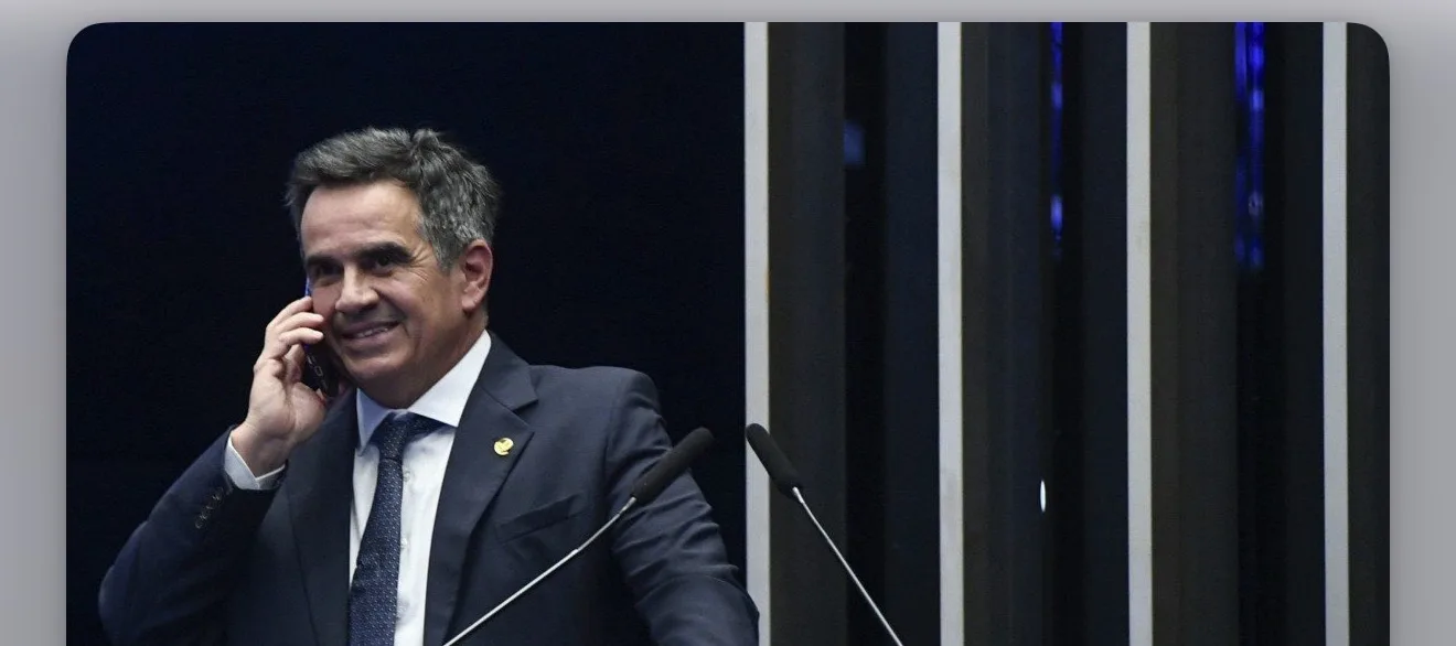 Senador Ciro Nogueira em sessão no Senado Federal durante investigação da Operação Compliance.