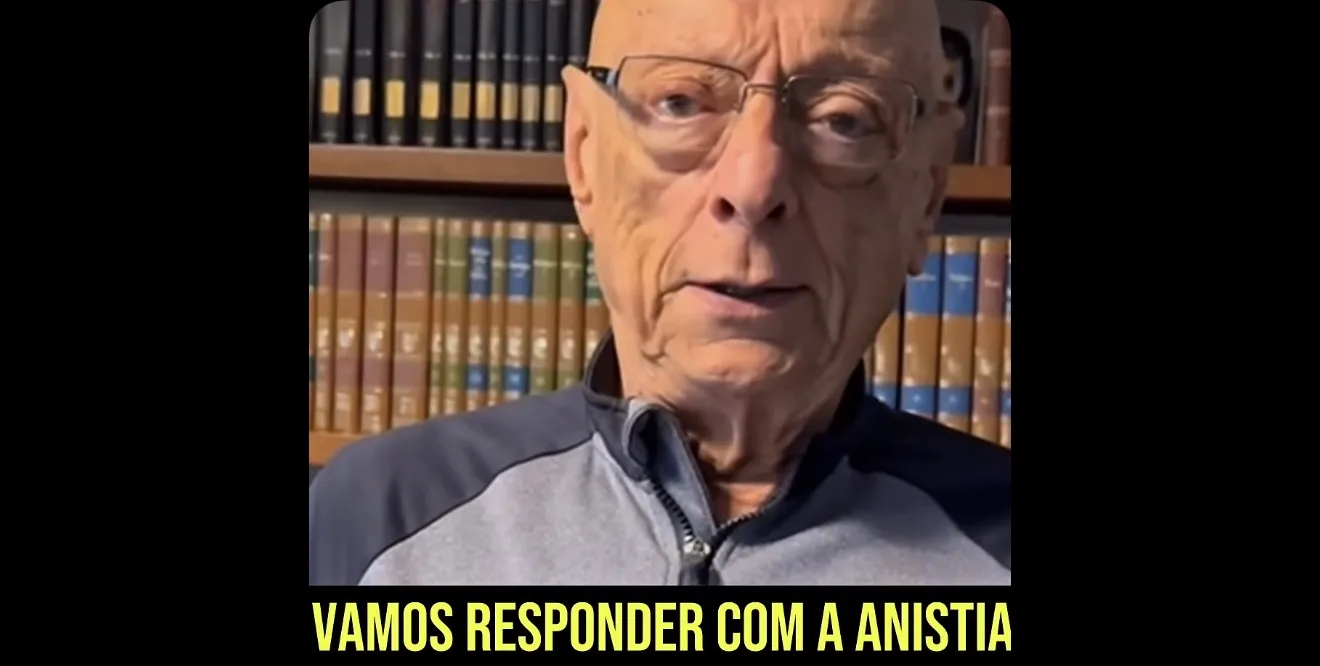O senador Esperidião Amin durante sessão na Comissão de Constituição e Justiça no Senado Federal