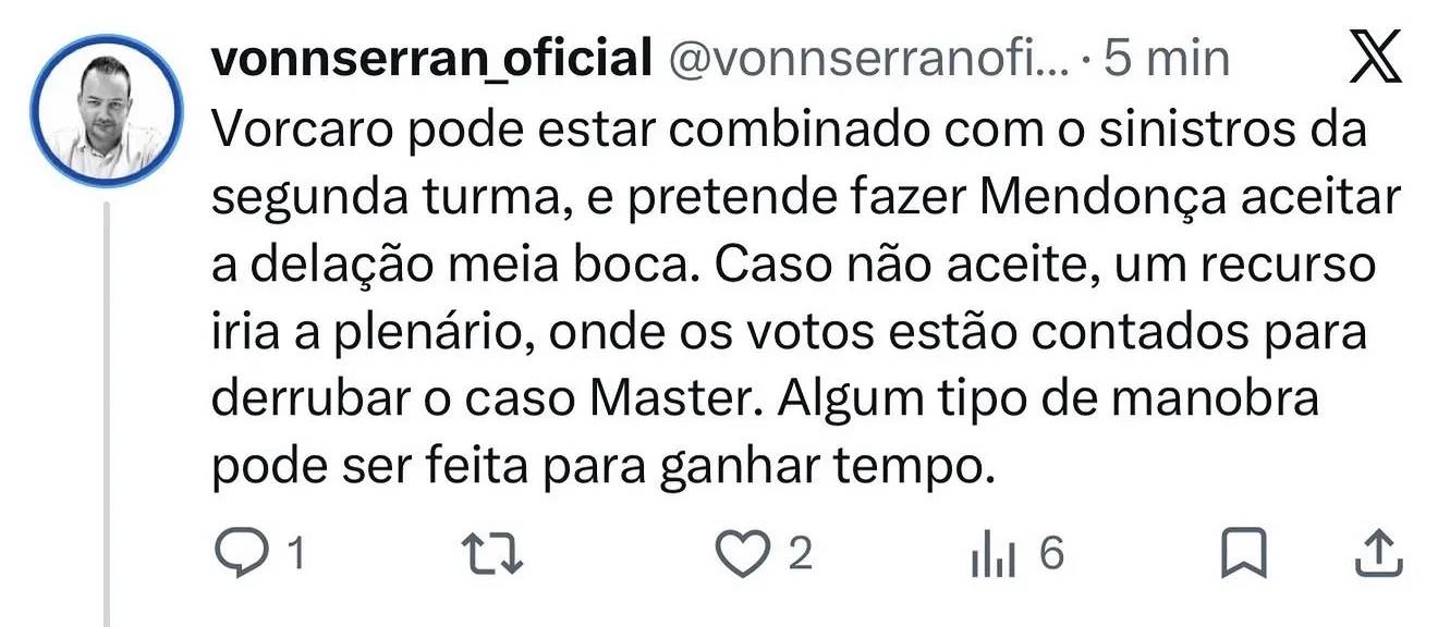 A TRAMA PARA DERRUBAR O CASO MASTER