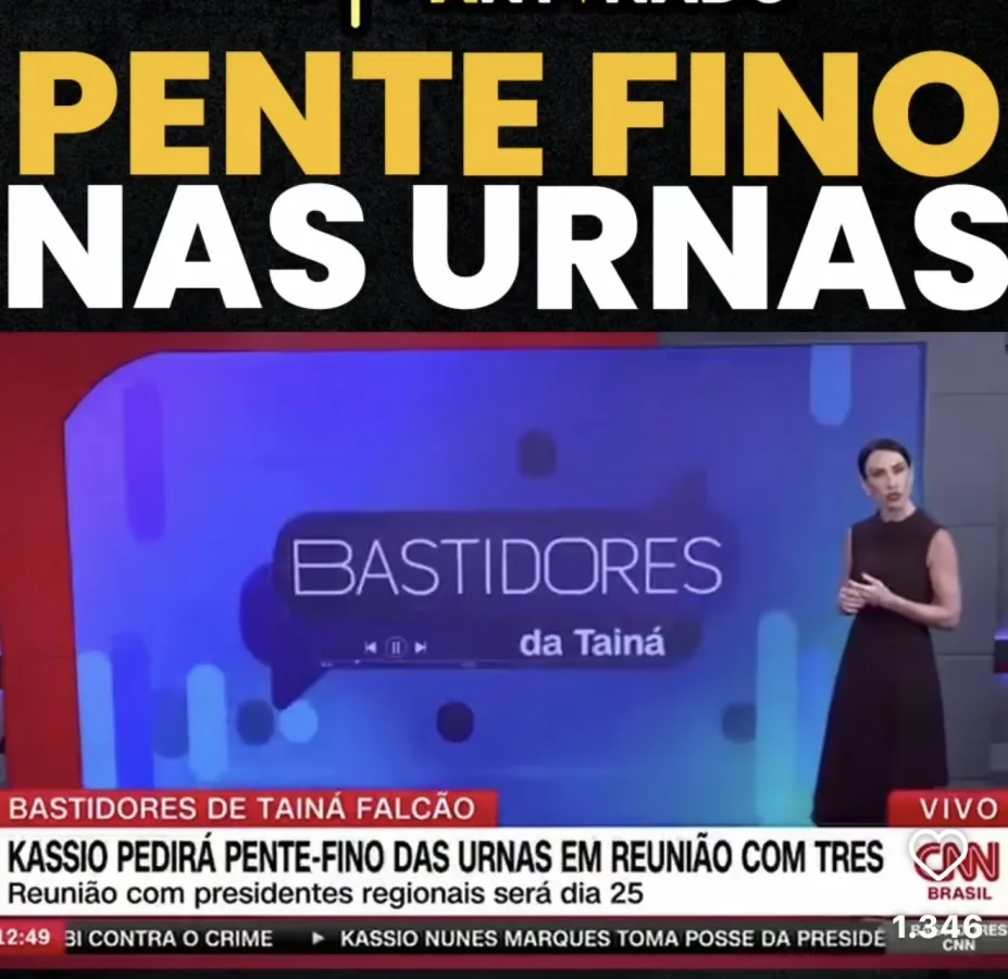 Ministro Kassio Nunes Marques durante cerimônia oficial no Tribunal Superior Eleitoral em Brasília.