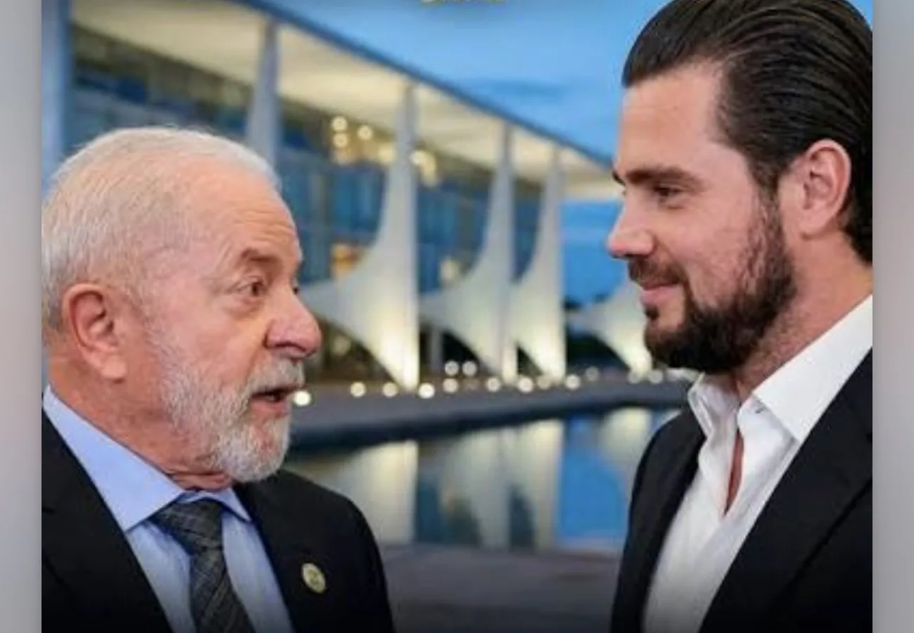 Montagem editorial: Lula, Alexandre de Moraes, Gabriel Galípolo e Daniel Vorcaro em contexto de conspiração institucional revelada pela análise de Bárbara TetAtualizei sobre Banco