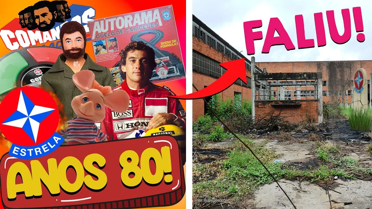 Logotipo ou fábrica da empresa Estrela em crise financeira no Brasil