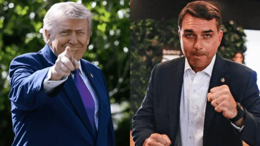 Senador Flávio Bolsonaro em sessão no plenário do Congresso Nacional defendendo pautas conservadoras