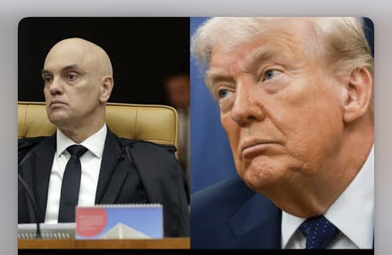 Ministro Alexandre de Moraes em sessão no STF em meio a notificação da justiça americana.