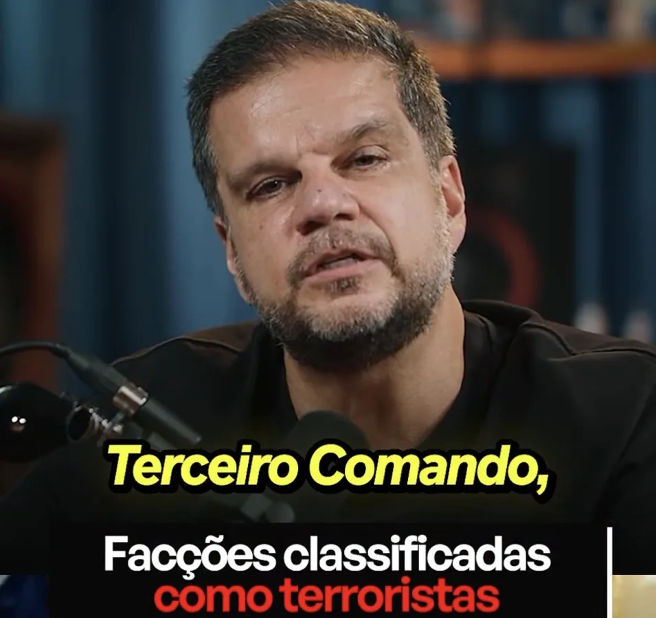 Rodrigo Pimentel comentando sobre ações de facções criminosas.