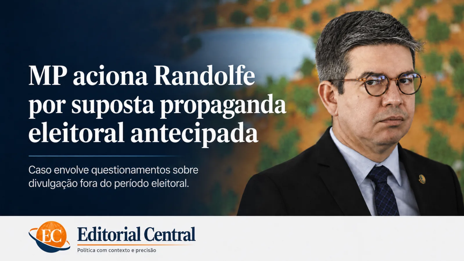 Foto de adesivo sendo colado em carro, ilustrando a denúncia contra o senador Randolfe Rodrigues