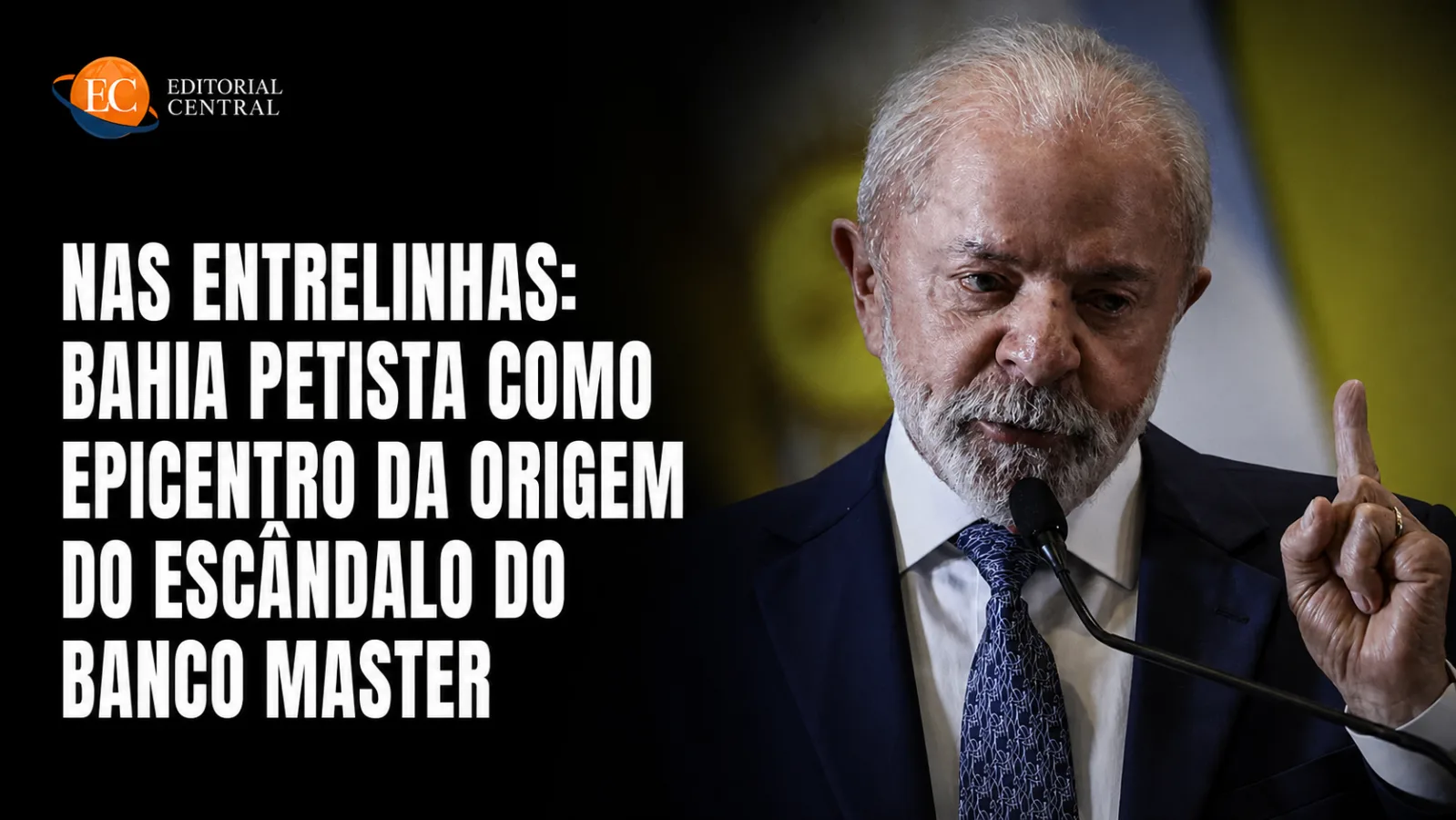 Gráfico destacando Bahia e Lula News como origem do escândalo do Banco Master