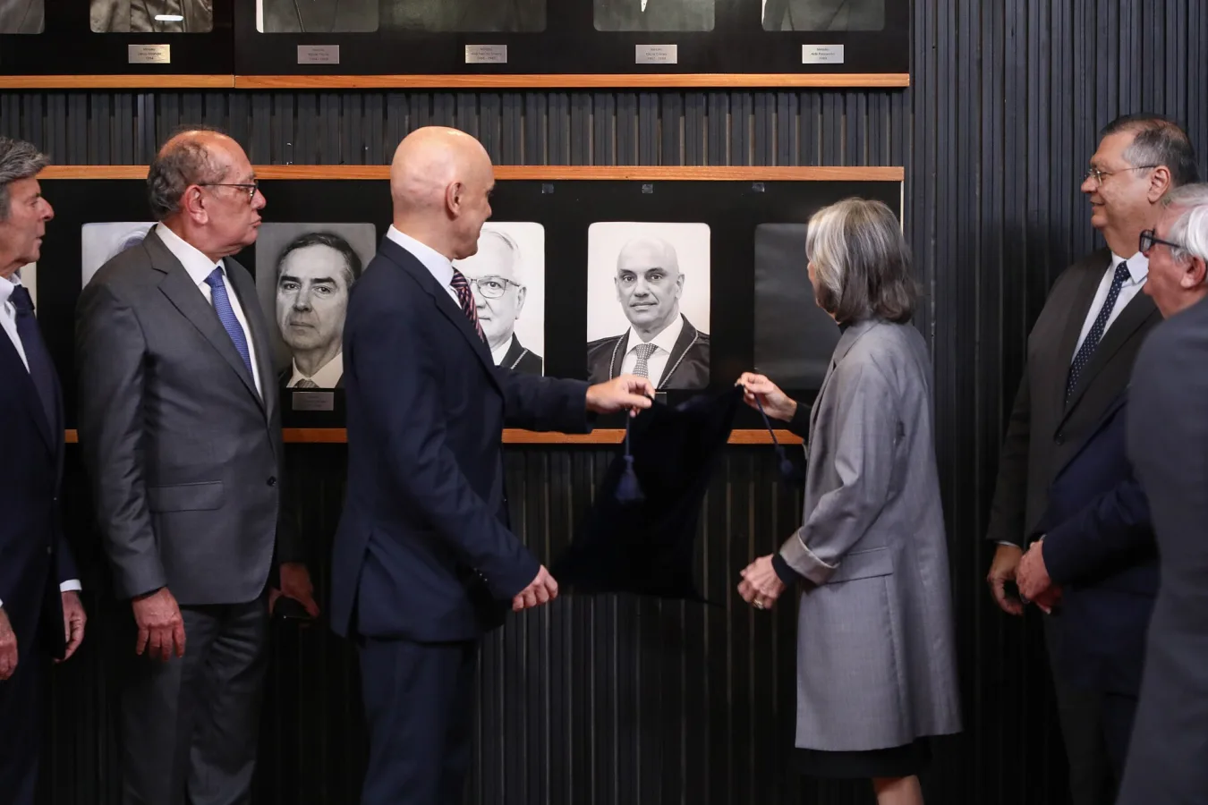 Ministro Alexandre de Moraes durante evento institucional, em matéria sobre relatório da PF e sigilo da fonte jornalística