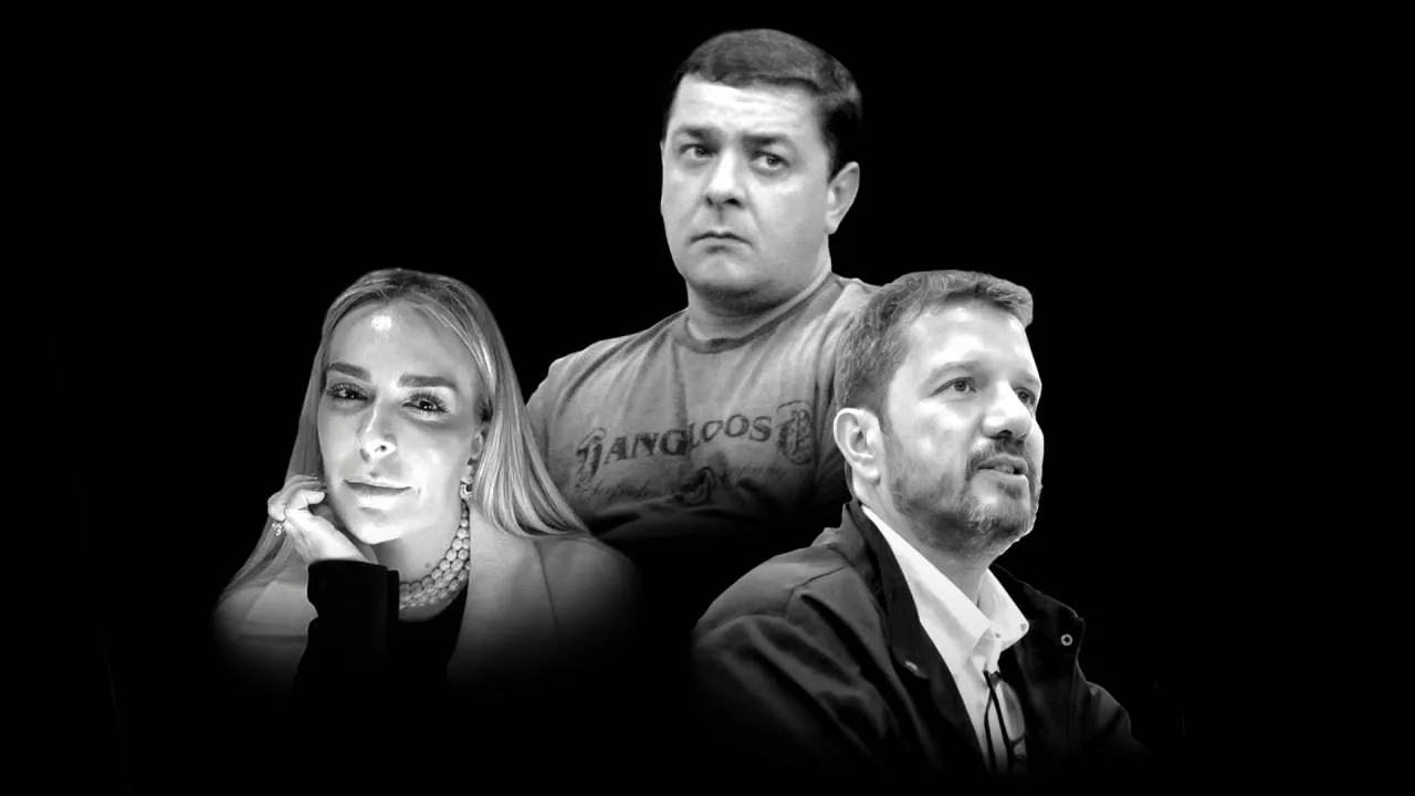 Fábio Luís Lula da Silva e Roberta Luchsinger em montagem relacionada à investigação