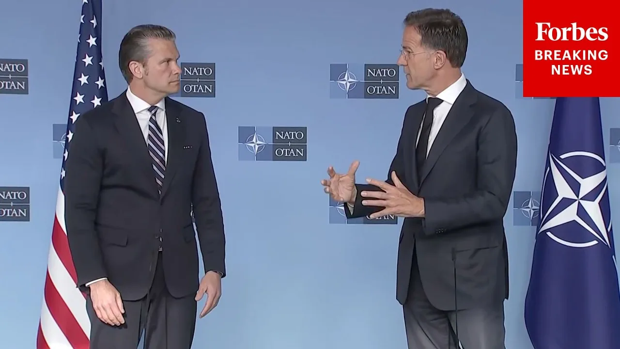 Mark Rutte e Pete Hegseth discutem a nova divisão de responsabilidades militares na OTAN