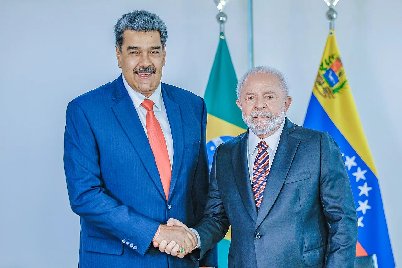 Lula e Nicolás Maduro em reunião oficial no Palácio do Planalto