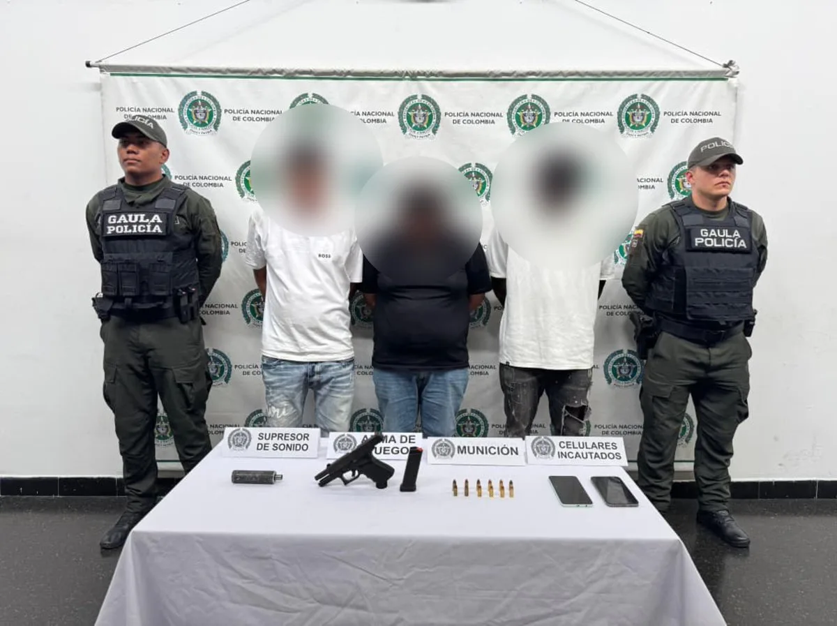 Operação da polícia colombiana contra sequestro e extorsão