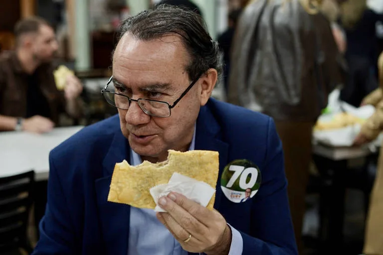 Augusto Cury durante agenda de campanha presidencial