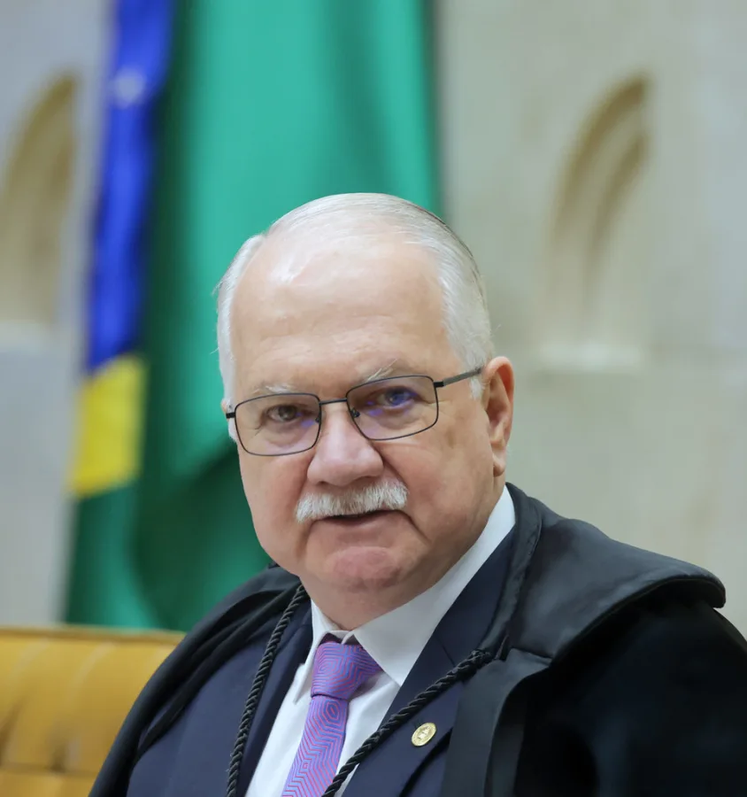 Edson Fachin, presidente do Supremo Tribunal Federal, durante sessão plenária