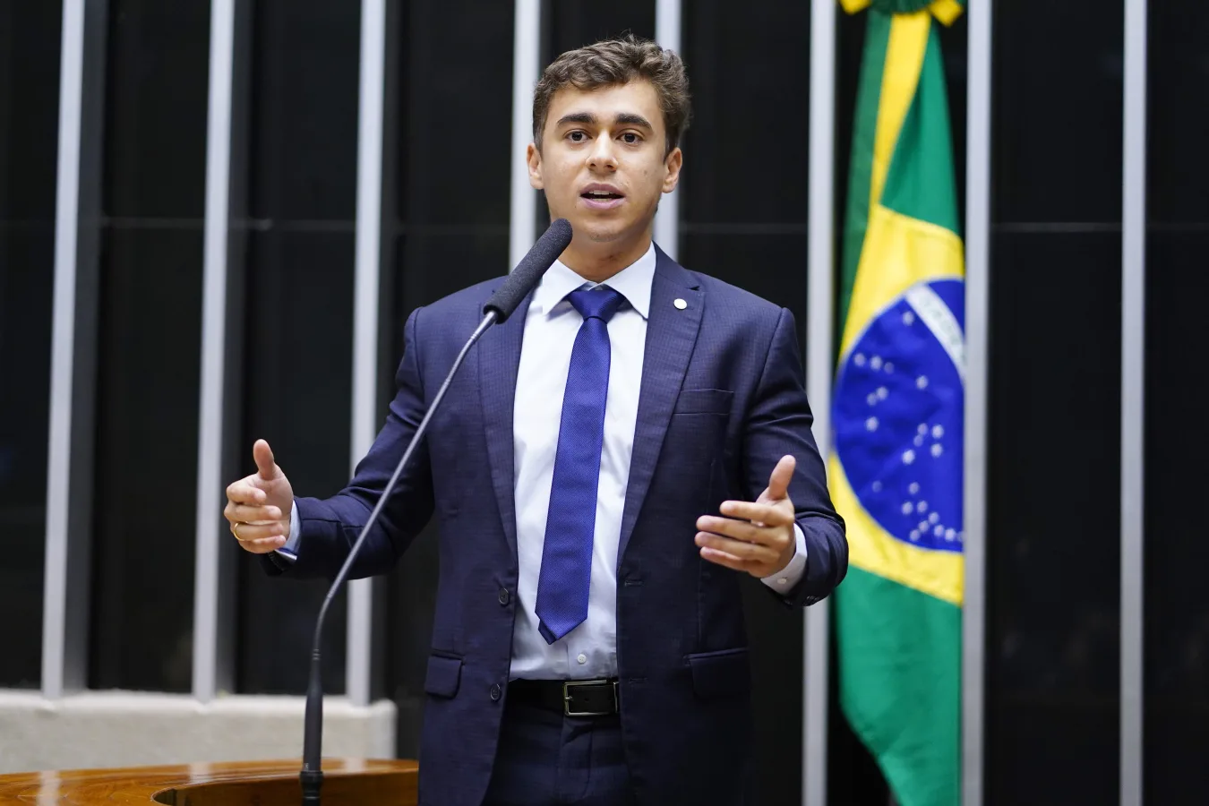 Nikolas Ferreira; oposição pediu inelegibilidade após publicação de documento falso atribuído à PF