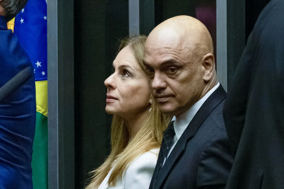 Alexandre de Moraes e a advogada Viviane Barci de Moraes