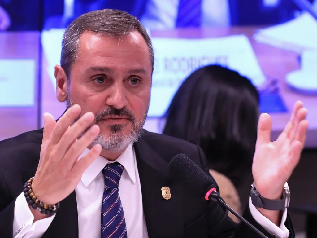 Andrei Rodrigues, diretor-geral da Polícia Federal, em audiência na Comissão de Segurança Pública da Câmara