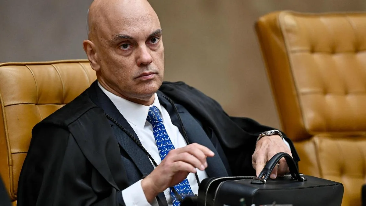 Alexandre de Moraes durante sessão do Supremo Tribunal Federal