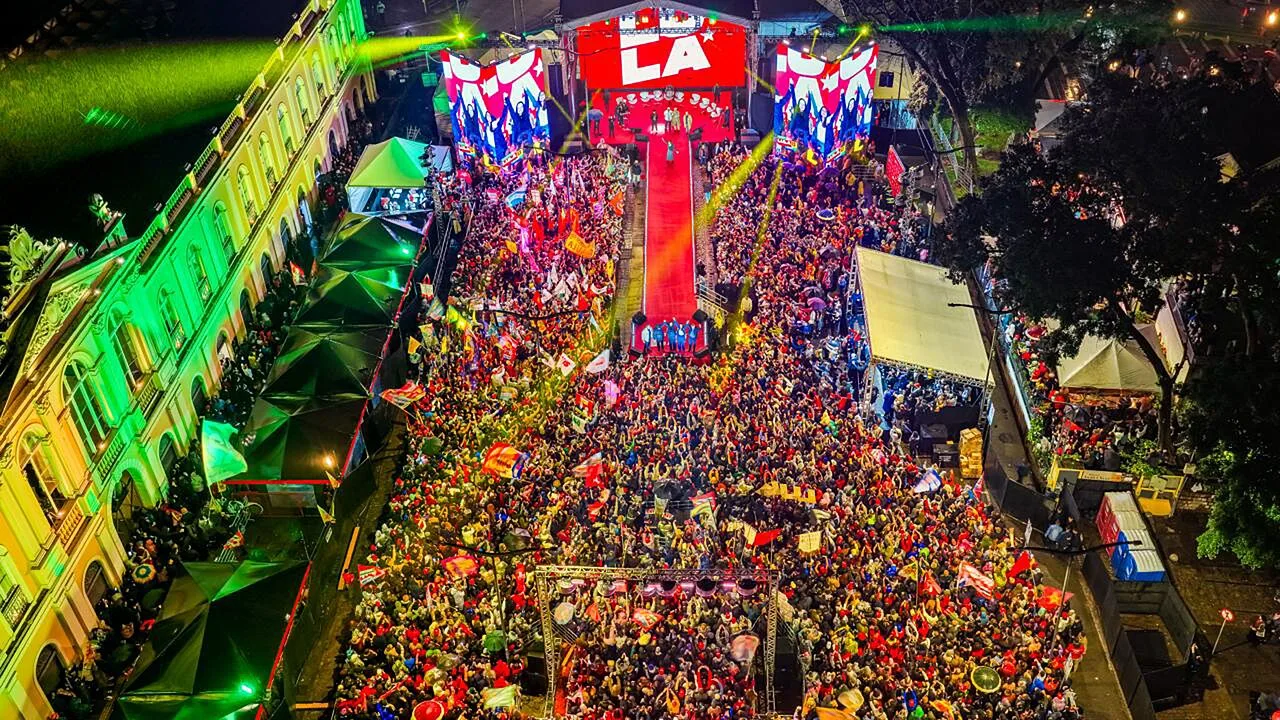 Lula em comício no Rio Grande do Sul em 11 de setembro de 2026 (Ricardo Stuckert/PR)
