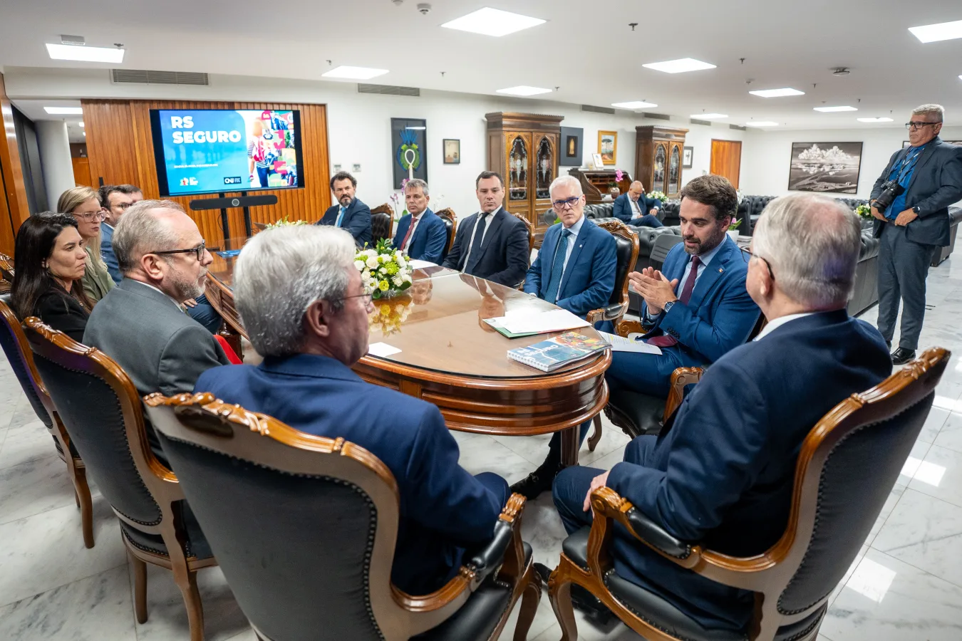 Edson Fachin, presidente do STF, em audiência em Brasília em 2026