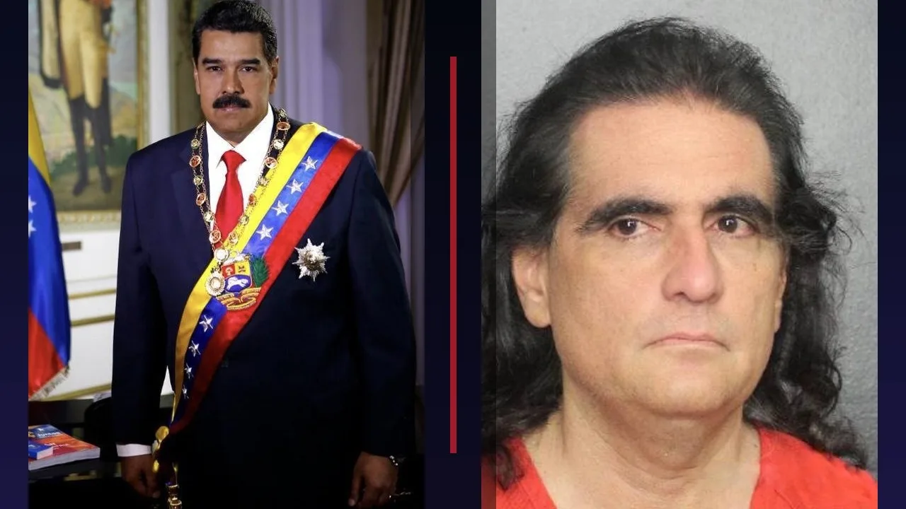 Montagem com Nicolás Maduro e Alex Saab, apontado como testa de ferro do regime venezuelano