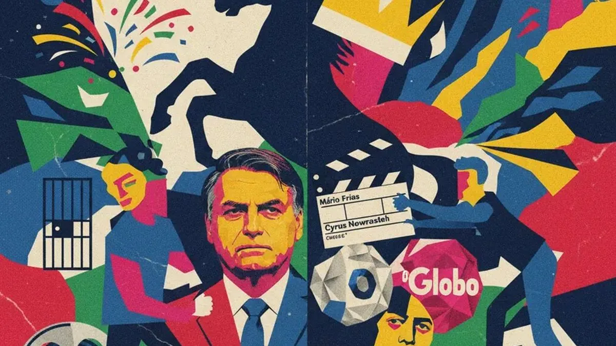 Arte relacionada ao filme Dark Horse sobre Jair Bolsonaro