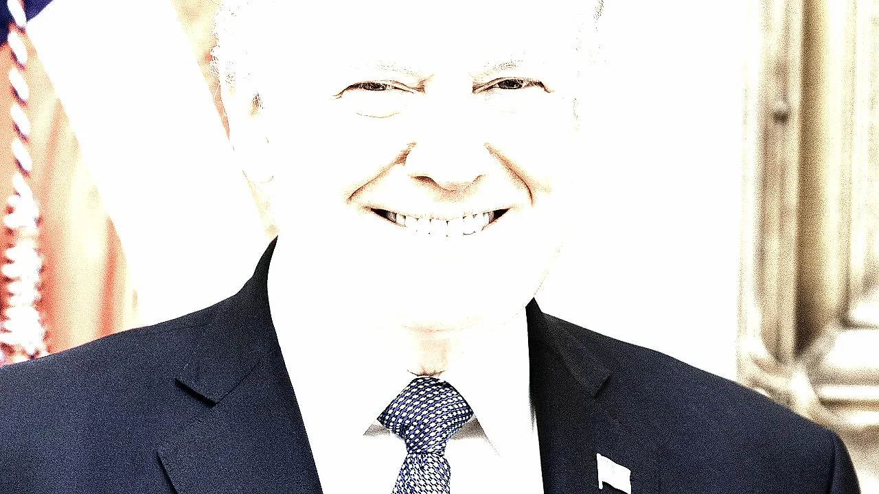 Donald Trump em retrato oficial, presidente dos Estados Unidos