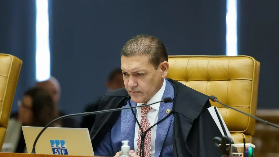 Kassio Nunes Marques durante sessão do Supremo Tribunal Federal