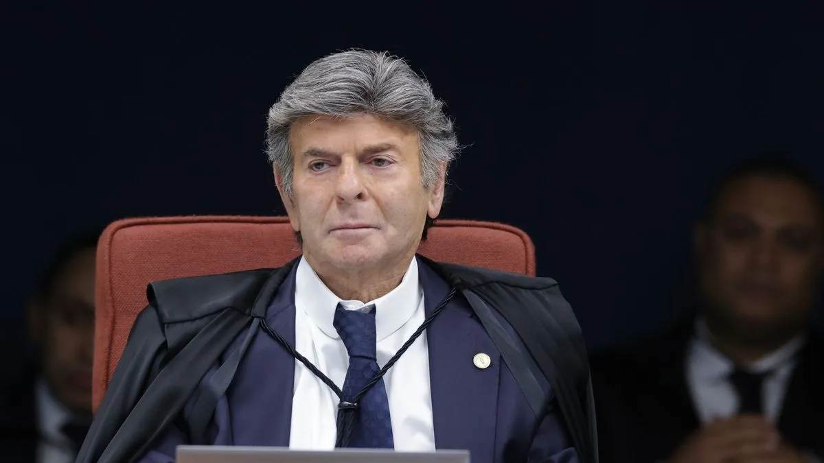 Ministro Luiz Fux durante sessão do Supremo Tribunal Federal