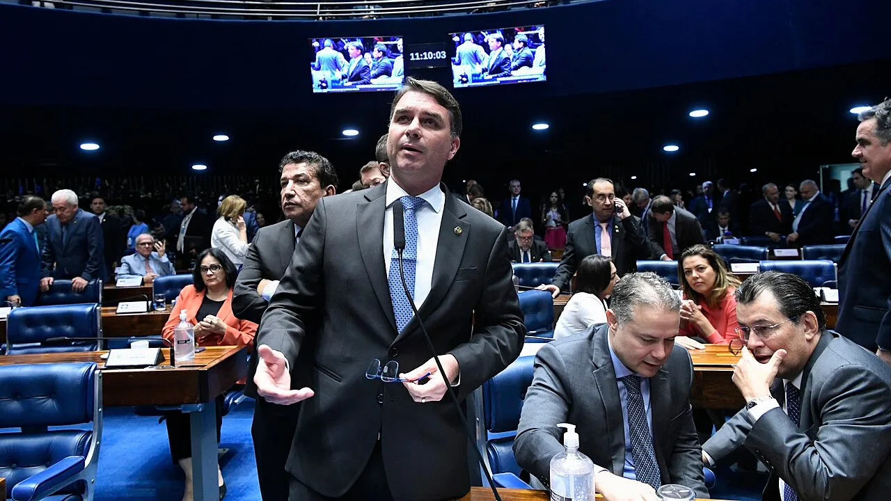Senador Flávio Bolsonaro no Senado Federal