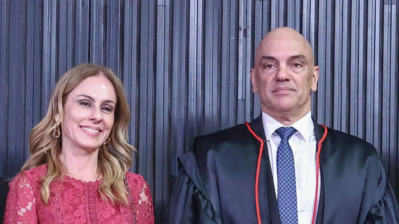 Ministro Alexandre de Moraes e a esposa, a advogada Viviane Barci de Moraes
