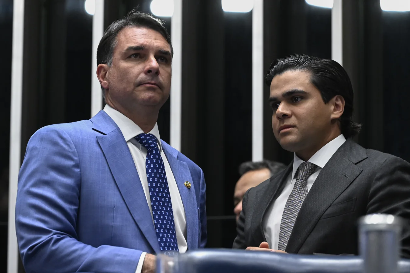 Flávio Bolsonaro no plenário do Senado