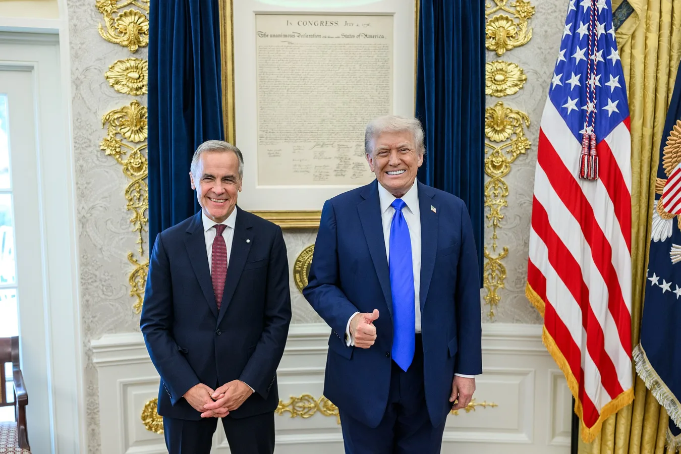 Mark Carney e Donald Trump