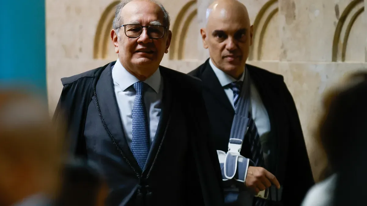 Alexandre de Moraes e Gilmar Mendes, ministros do Supremo Tribunal Federal