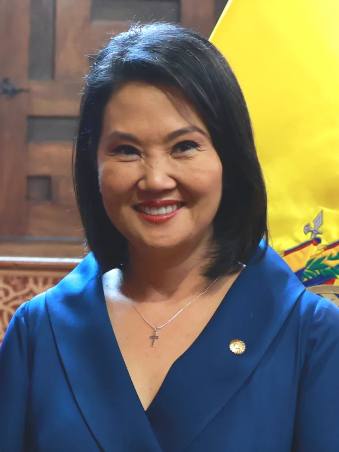A presidente do Peru, Keiko Fujimori