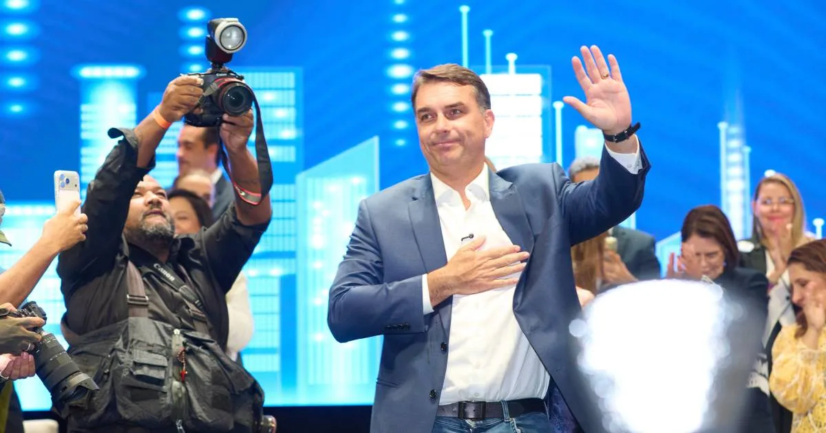 O senador Flávio Bolsonaro