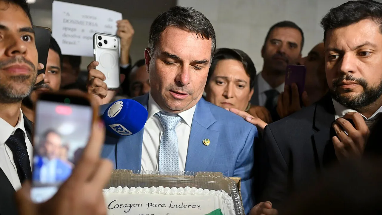 O senador Flávio Bolsonaro