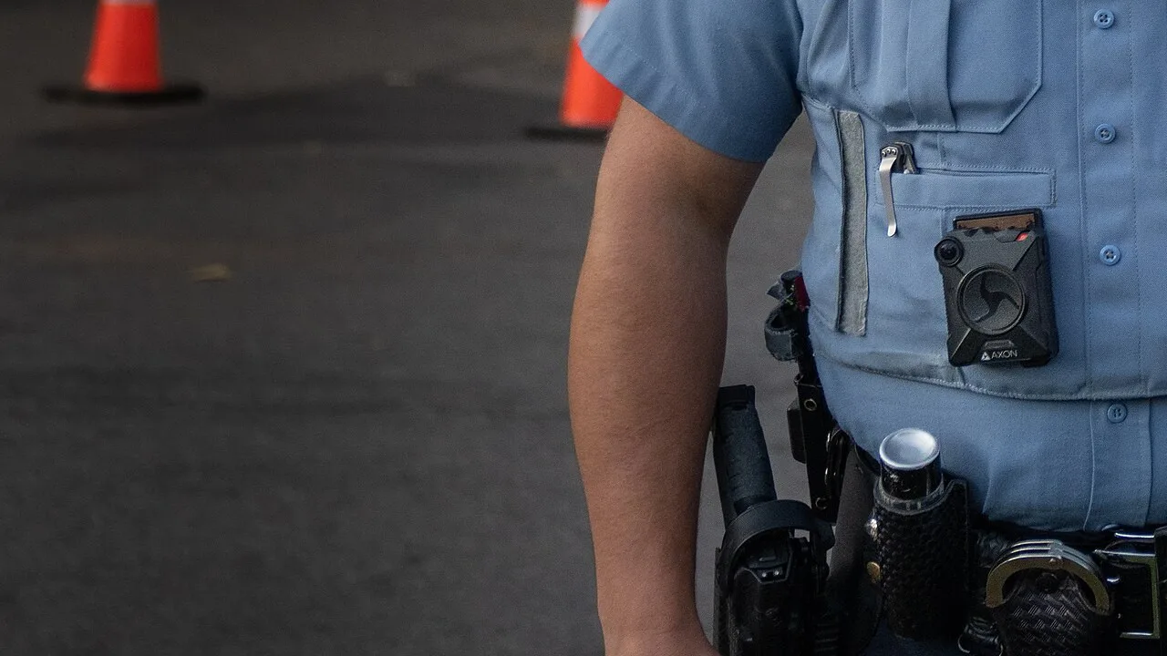 Câmera corporal no uniforme de um policial, imagem ilustrativa (foto de arquivo: Tony Webster/Wikimedia Commons)