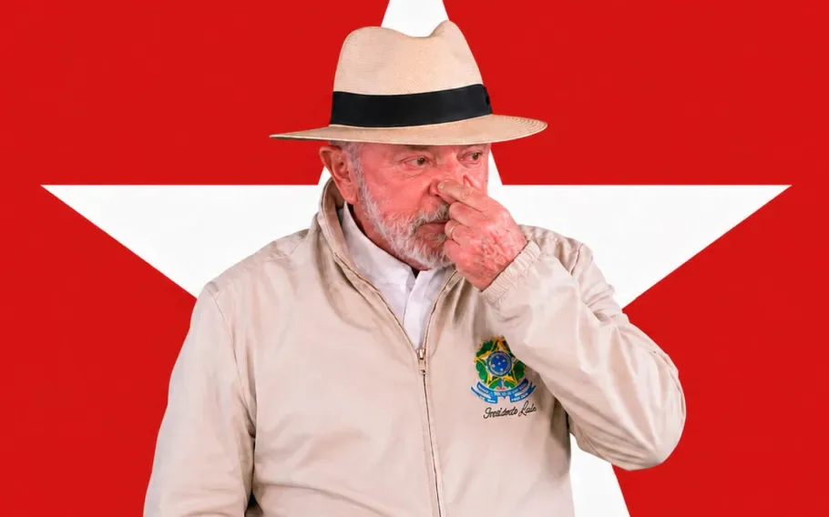 Lula em imagem de capa da Revista Oeste