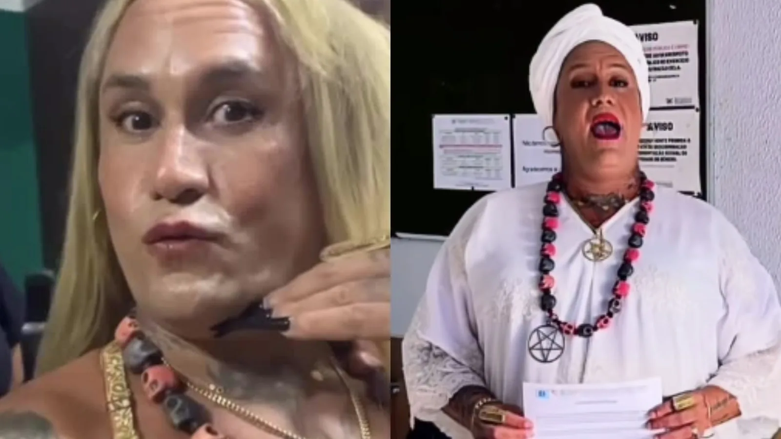Mãe Rainha das Trevas apoio Lula estátua Diabo