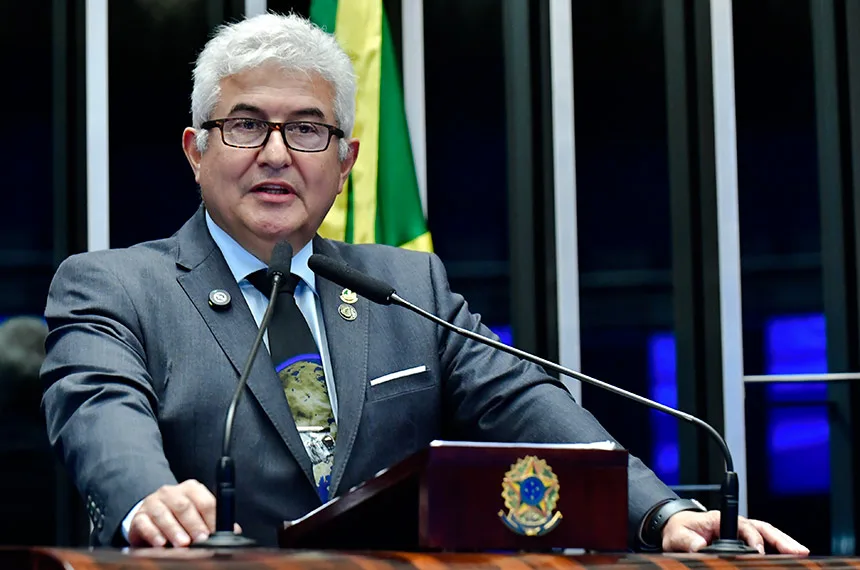 Senador Astronauta Marcos Pontes discursando no Senado Federal